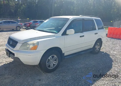 2004 Honda Pilot Ex-L из США, поврежденный, VIN 5FNYF18564B010594
